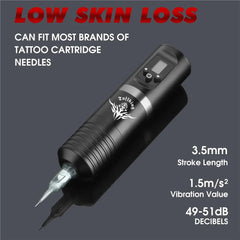 Professional Wireless Tattoo Machine Pen LED Digital Display 1500mAh Battery Power Tattoo Cartridge Machine for Tattoo Artists